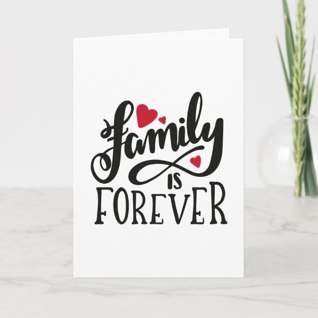 Tarjeta Family is forever (Anverso)