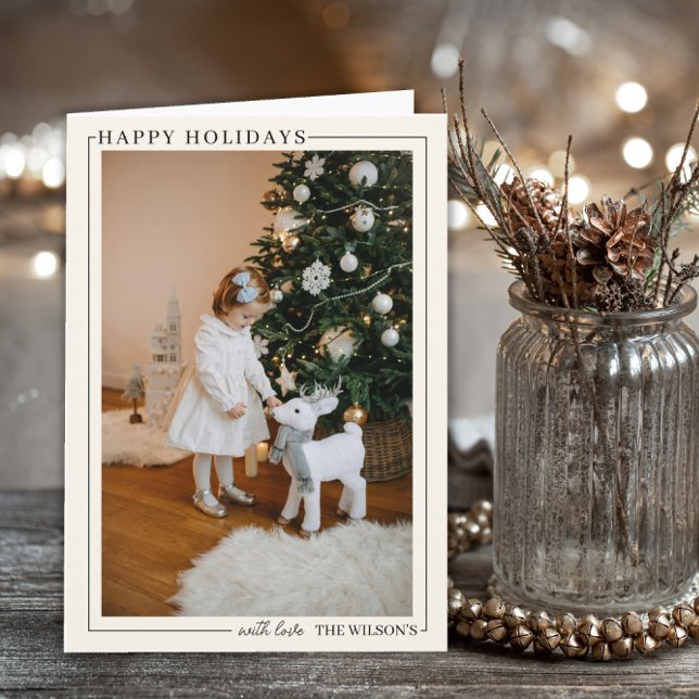Tarjeta Family Photo Holiday Card Custom Christmas  (Subido por el creador)