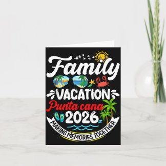 Tarjeta Family Vacation Punta Cana 2026 Making Memories