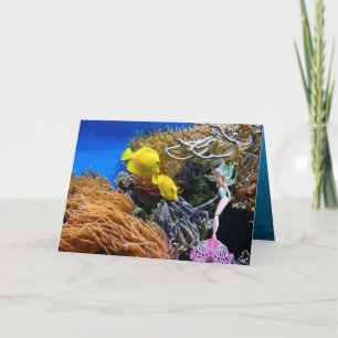 Tarjeta Famosa muñeca vestida como sirena