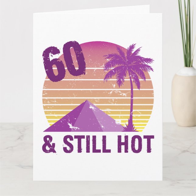 Tarjeta Famoso 60° cumpleaños caliente (Anverso)