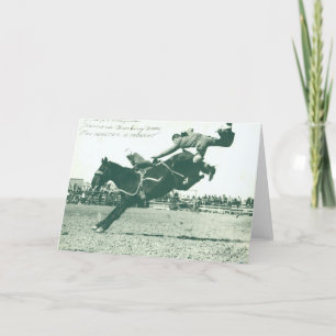 Tarjeta Famoso Bucking Bronc Cinco Minutos