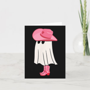 Tarjeta Famoso Cowgirl Boo Ghost Cute Spookb