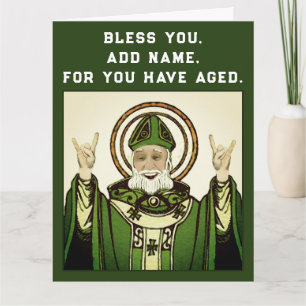 Tarjeta Famoso cumpleaños católico irlandés