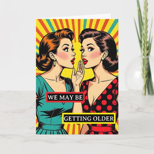 Tarjeta Famoso cumpleaños de arte pop para amigo (Anverso)