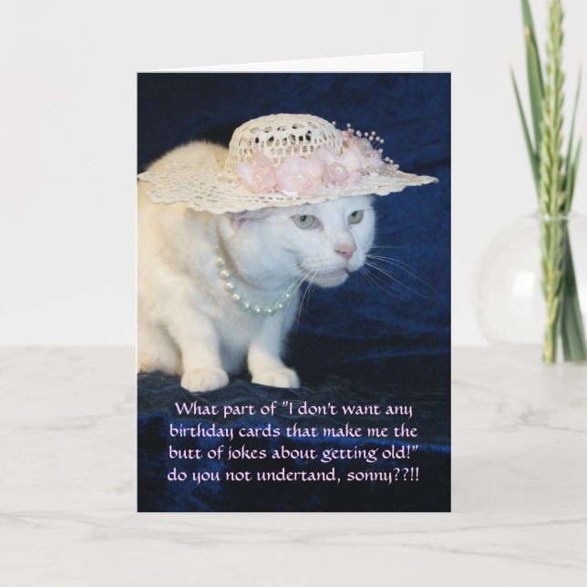 Tarjeta Famoso cumpleaños de gato por personalizable para  (Anverso)