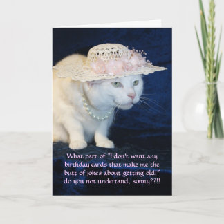 Tarjeta Famoso cumpleaños de gato por personalizable para