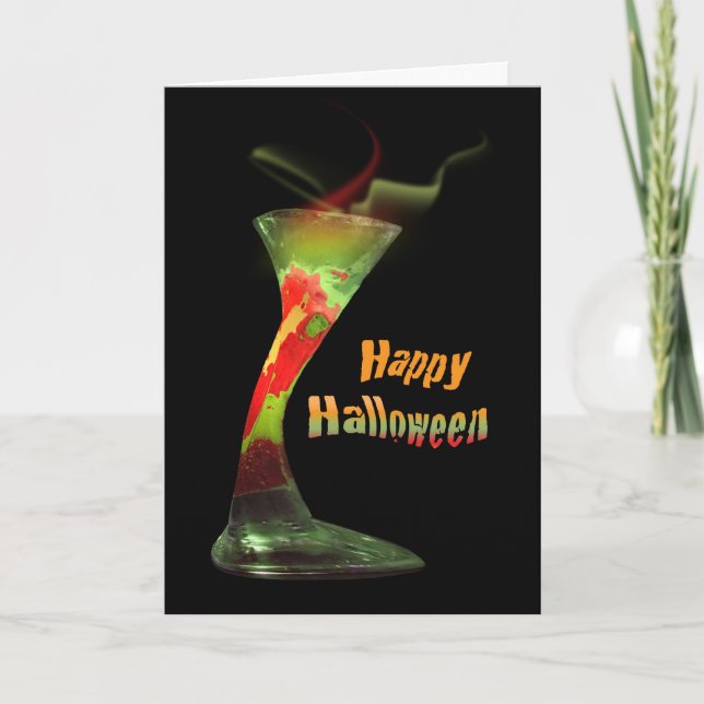 Tarjeta Famoso cumpleaños de Halloween (Anverso)