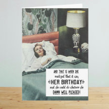 Famoso cumpleaños de mujer retro