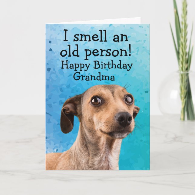 Tarjeta Famoso cumpleaños de perro (Anverso)