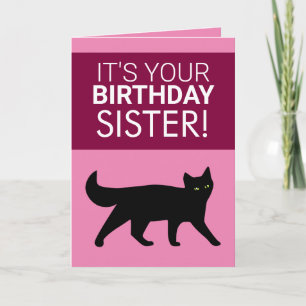 Tarjeta Famoso cumpleaños de una hermana negra