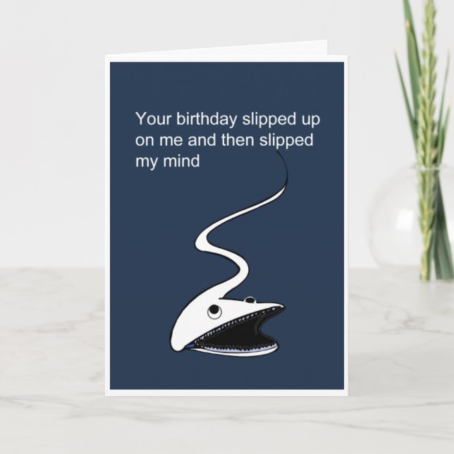 Tarjeta Famoso cumpleaños tardío (Anverso)