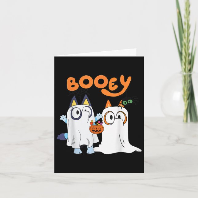 Tarjeta Famoso Fantasma Booey Halloween Para Hombres (Anverso)
