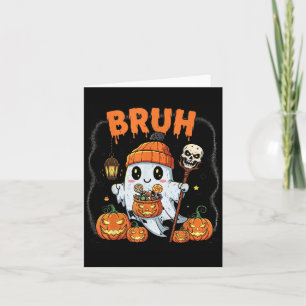 Tarjeta Famoso fantasma Bruh Cute Candy Ghost Costum