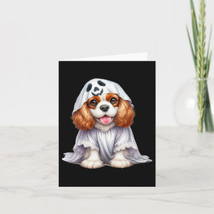 Tarjeta Famoso fantasma Cavalier Rey Charles Spaniel Perro