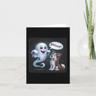 Tarjeta Famoso fantasma Husky Dog Boop Silvestre Puppy H
