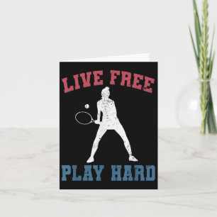 Tarjeta Famoso jugador de tenis femenino divertido Quo