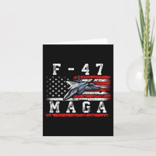 Tarjeta Famoso luchador F47 contra el avión Trump Shirt F-