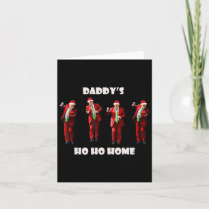 Tarjeta Famoso papá de Ho Home Trump baila Santa Claus C