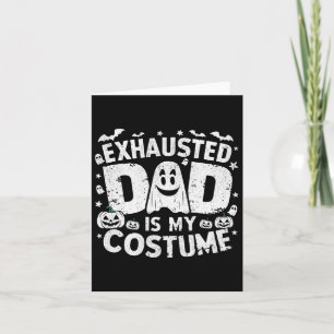 Tarjeta Famoso Papá Exhausto De Halloween Es Mi Matchi De