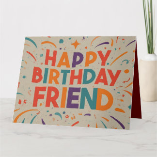 Tarjeta Famoso saludo de cumpleaños para amigos