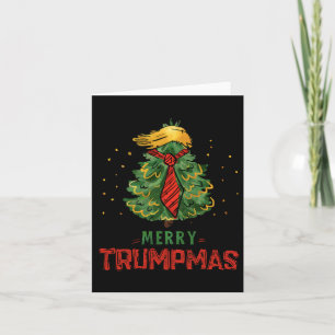 Tarjeta Famoso Trump Feliz Trumpmas Árbol navideño Navidad