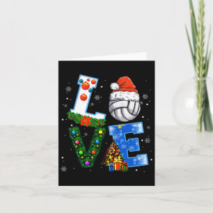 Tarjeta Famosos Navidades de voleibol adoran Navidad