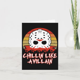 Tarjeta Fan de películas de terror como Chillin Like A Vil