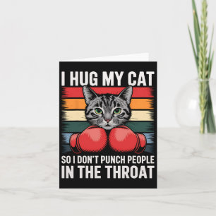 Tarjeta Fanático del boxeo Cat Lover Gif