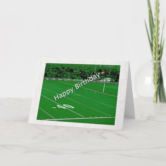 Tarjeta Fanático del cumpleaños feliz (Anverso)