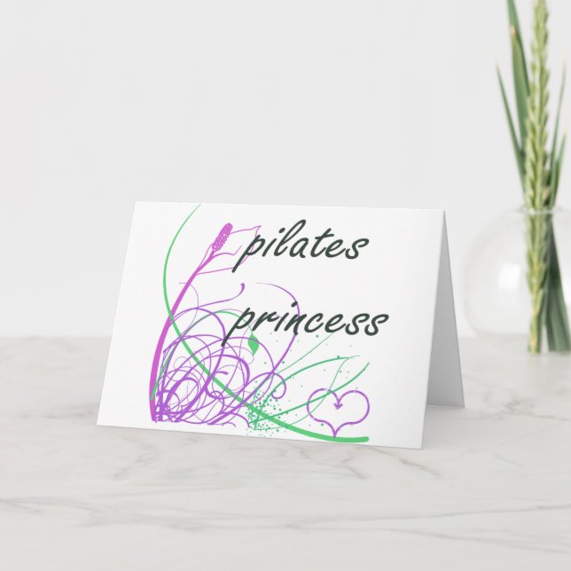 Tarjeta Fanático del método Pilates Regalos de pilates (Anverso)