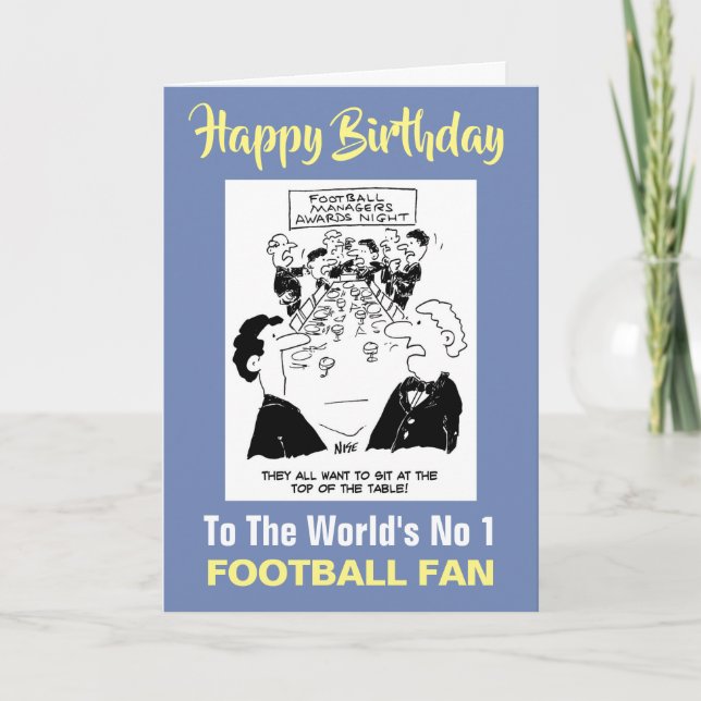 Tarjeta Fanático número 1 del mundo - Feliz cumpleaños (Anverso)