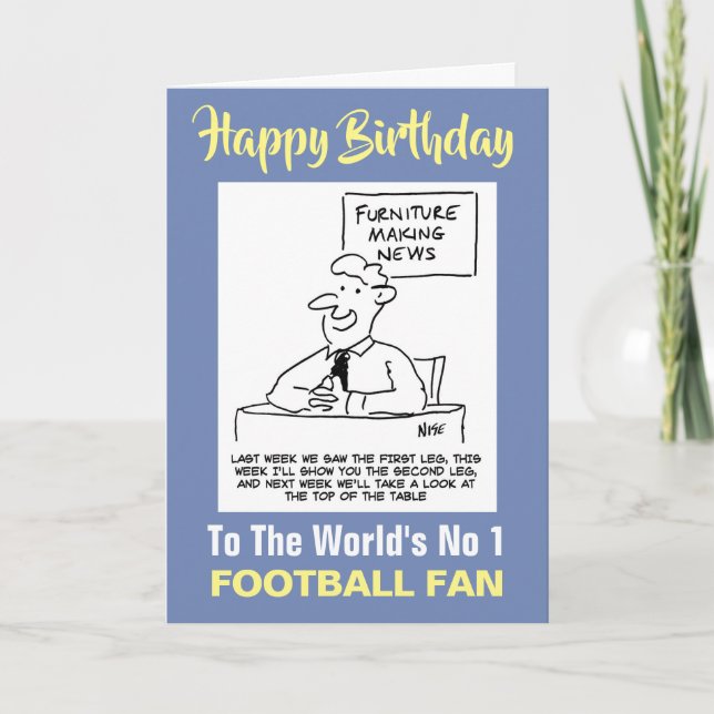 Tarjeta Fanático número 1 del mundo - Feliz cumpleaños (Anverso)