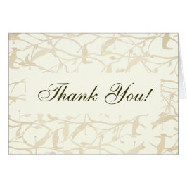 Tarjeta Fancy Foliage Boda Gracias