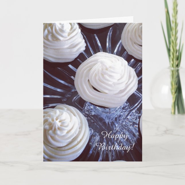 Tarjeta Fancy Frost Birday Cupcakes (Anverso)