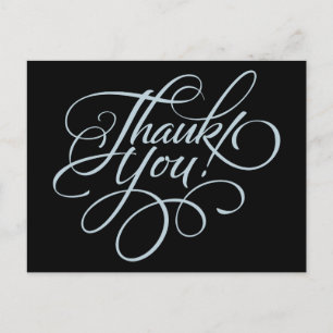 Tarjeta Fancy Script Gracias