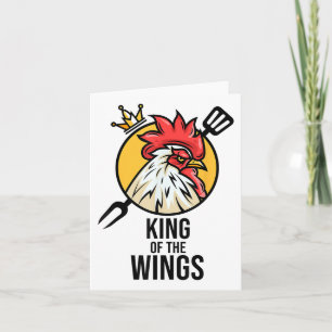 Tarjeta Fans de Bbq Drumstick regalo F de Funny Chicken Ki