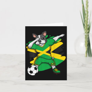 Tarjeta Fans de Fútbol de Jamaica Bulldog Francés