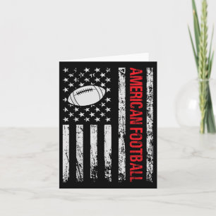 Tarjeta Fantasía Americana Jugador De Fútbol &amp; Entrena