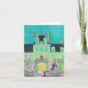 Tarjeta Fantasía del de Fontainebleau del castillo francés