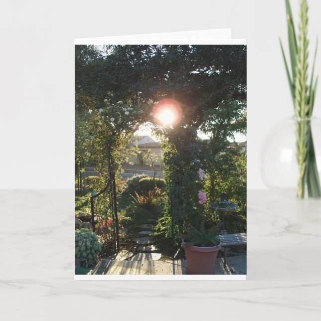 Tarjeta Fantasía del jardín (Anverso)