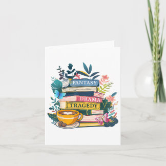 Tarjeta Fantasía dramática tragedia libros sutiles