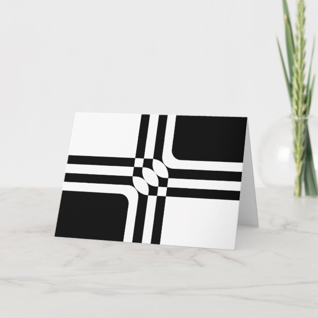 Tarjeta Fantasía en blanco y negro (Anverso)