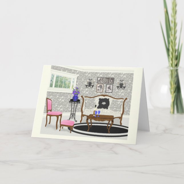 Tarjeta Fantasía en la sala de estar (Anverso)
