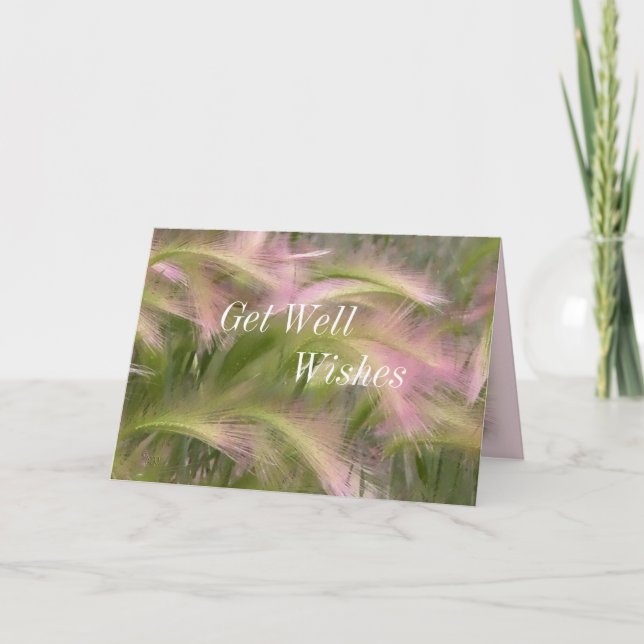 Tarjeta Fantasía Foxtail ponerse bien personalizar en cual (Anverso)