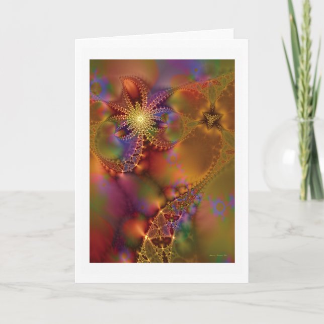 Tarjeta Fantasía fractal 25 (Anverso)