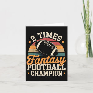 Tarjeta Fantasía Futbolín Gracioso 2 Time Champion