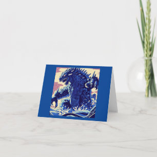 Tarjeta Fantasía Kaiju Anime - Woodcut 2