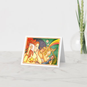 TARJETA FANTASÍA MERMAID HERMANDAD COMPARTIR WISDOMS SECRE