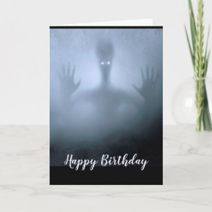 Tarjeta Fantasía Niebla Alien Nacimiento Noche Fantasma Es